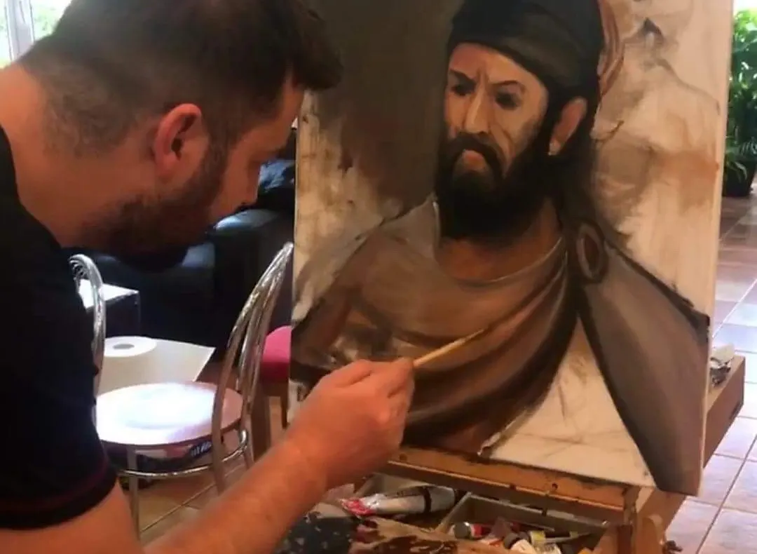 Demonstraţii și workshop de pictură în stilul Rembrandt la Drăgășani
