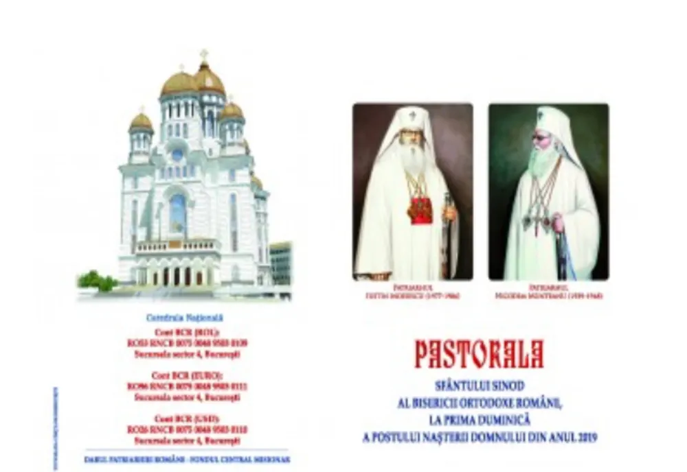 Pastorala Sfântului Sinod la prima duminică a Postului Naşterii Domnului