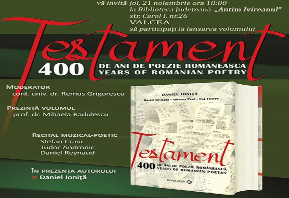 400 de ani de poezie românească