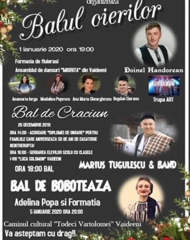 Pregătiri pentru marele bal din Vaideeni