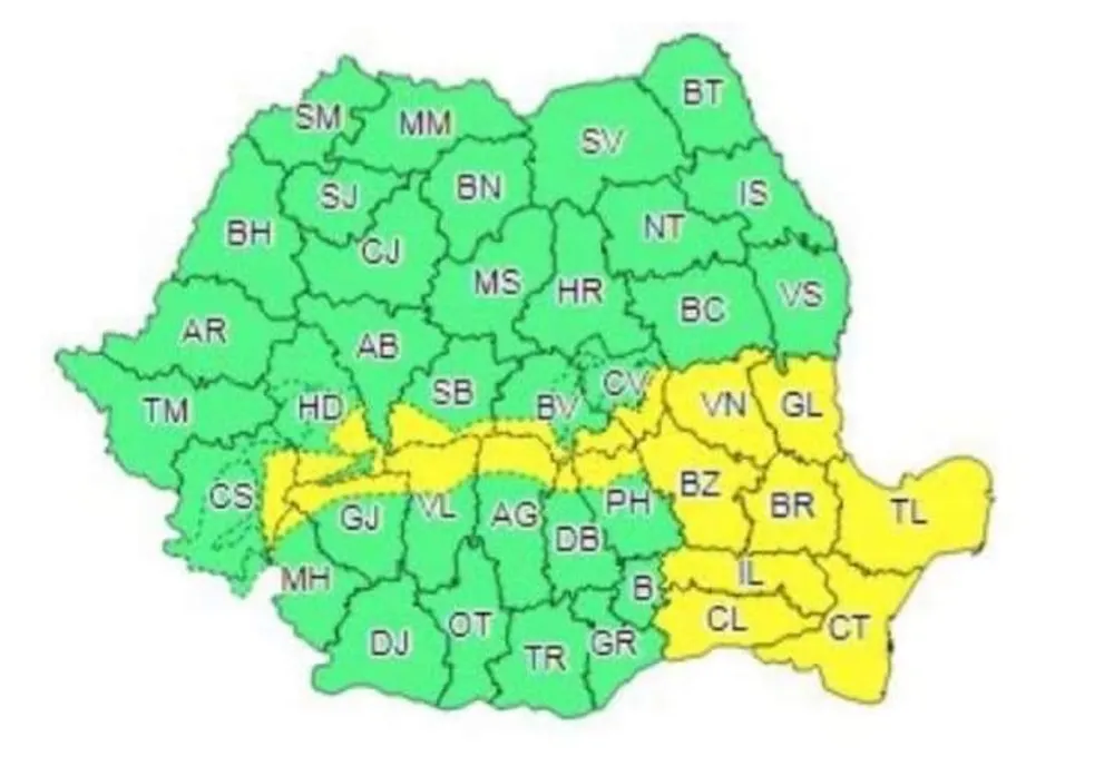 Vâlcea: Vântul a pus stăpânire pe mai multe zone ale județului