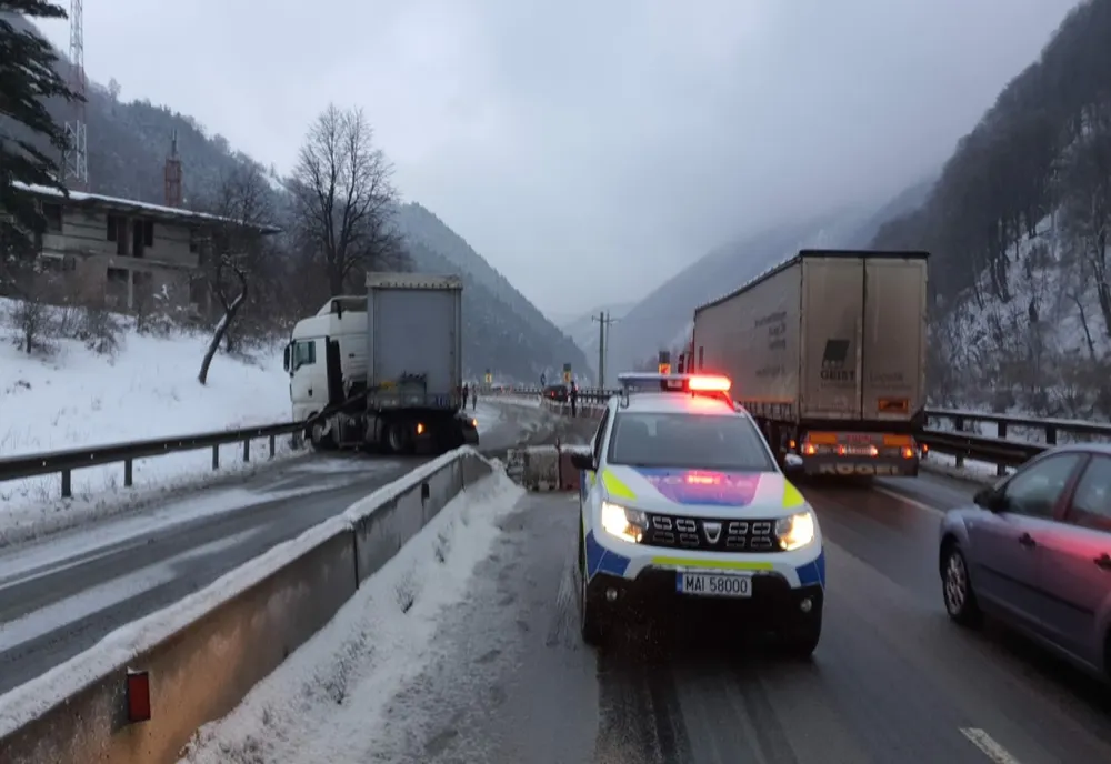 Trafic îngreunat pe DN7