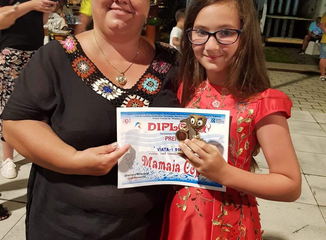 Premiul I pentru eleva sopranei Camelia Clavac