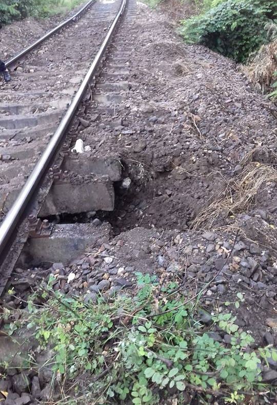Trafic feroviar afectat de inundatii
