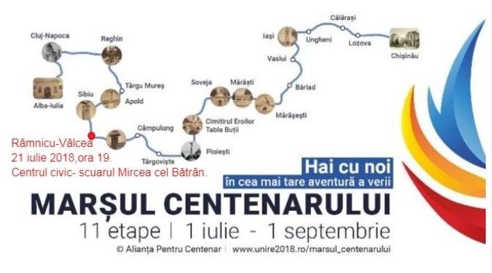 Marsul Centenarului ajunge la Ramnicu Valcea !