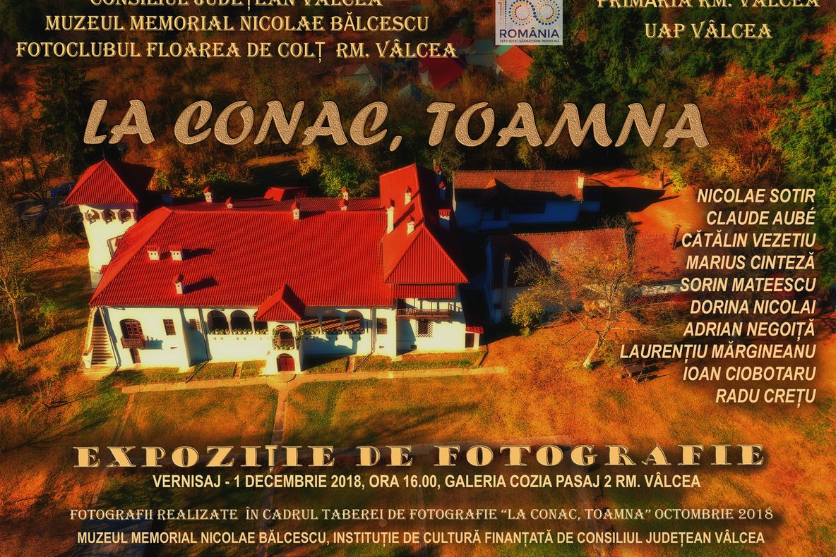 Expozitia "La Conac, toamna" ajunge in Ramnic !