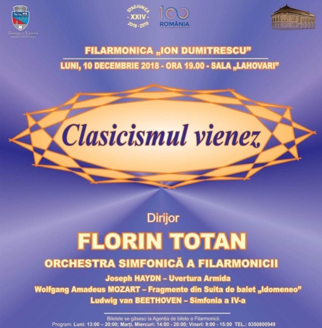 “Clasicismul vienez”, pentru  râmniceni
