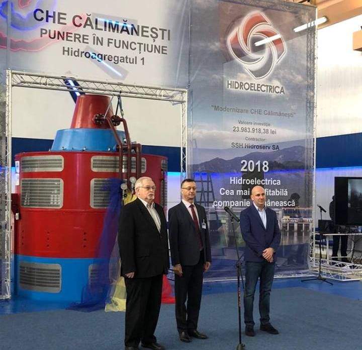 Investiție inaugurată la Hidrocentrala Călimănești în prezența Ministrului Energiei