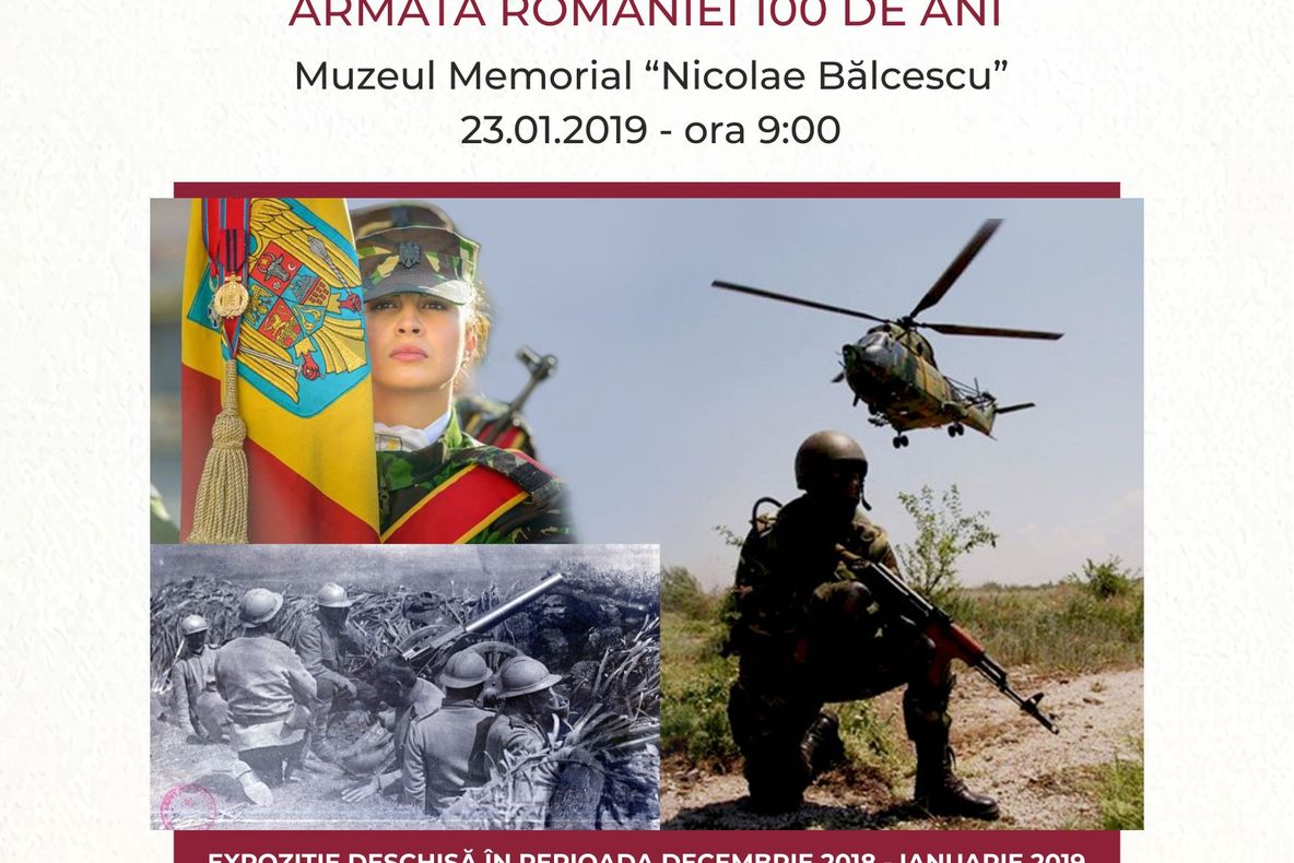 Expoziția „ Drapele și Uniforme Militare –Armata României 100 de Ani ”