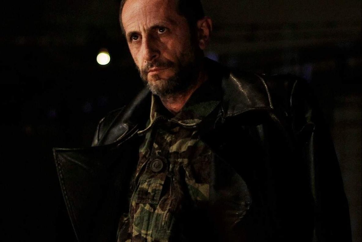 Constantin Florescu alături de Constantin Cotimanis, intr- o noapte furtunoasă