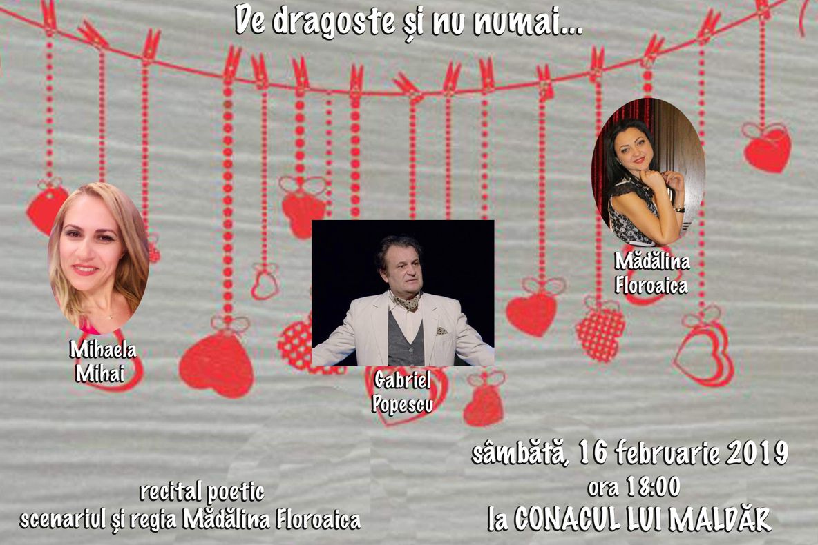 Recital de poezie la Conac, susținut de actori ai Teatrului Ariel