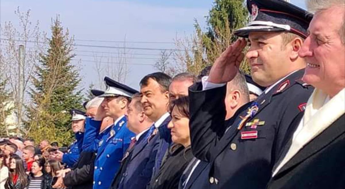 Legământul față de țară, la școala militară din Drăgășani