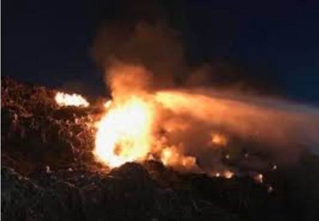 Incendiu în Ocnele Mari