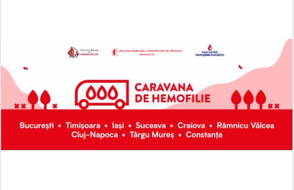 Caravana de hemofilie a oprit astăzi la Râmnicu Vâlcea