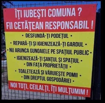 Atitudine civica la Bujoreni !