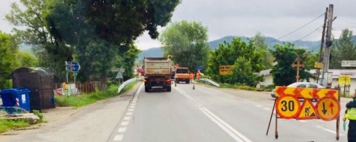 Lucrări pe DN 7 Piteşti- Râmnicu Vâlcea