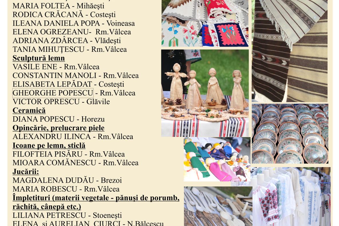 Târgul Meşterilor Populari Vâlceni şi Târgul de Carte