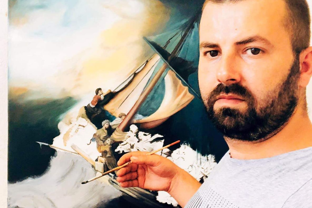 Pictorul Viorel Trandafir, aflat într- o continuă căutare a stilurilor