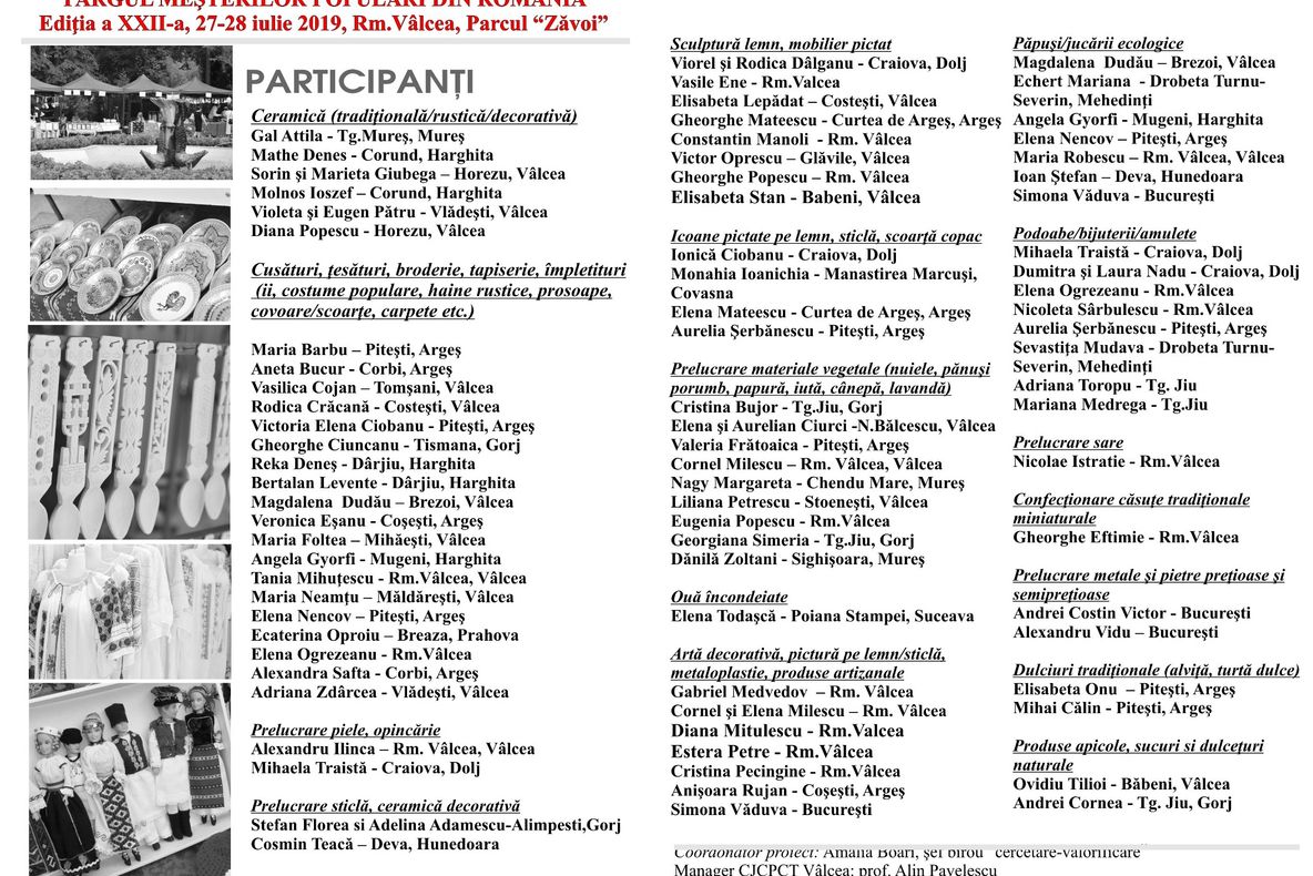Târgul Meşterilor Populari din România, la Râmnicu Vâlcea !