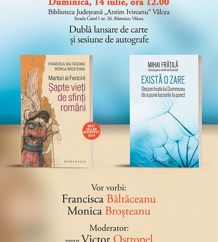 Dubla lansare de carte la Biblioteca Judeteana Valcea