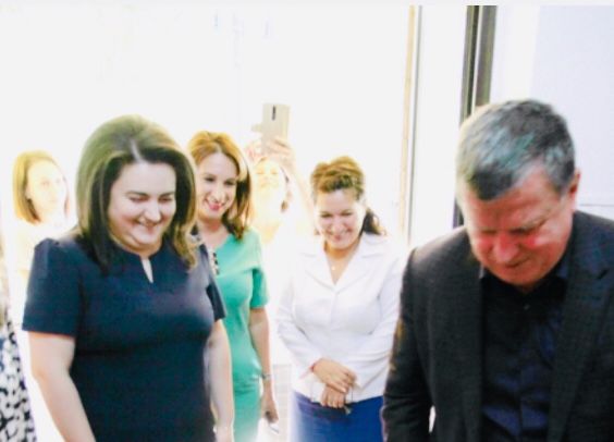 Inspectorul Andra Bică s- a reîntâlnit astăzi cu cei mici, la recepția investiției de la grădinița Nord 2