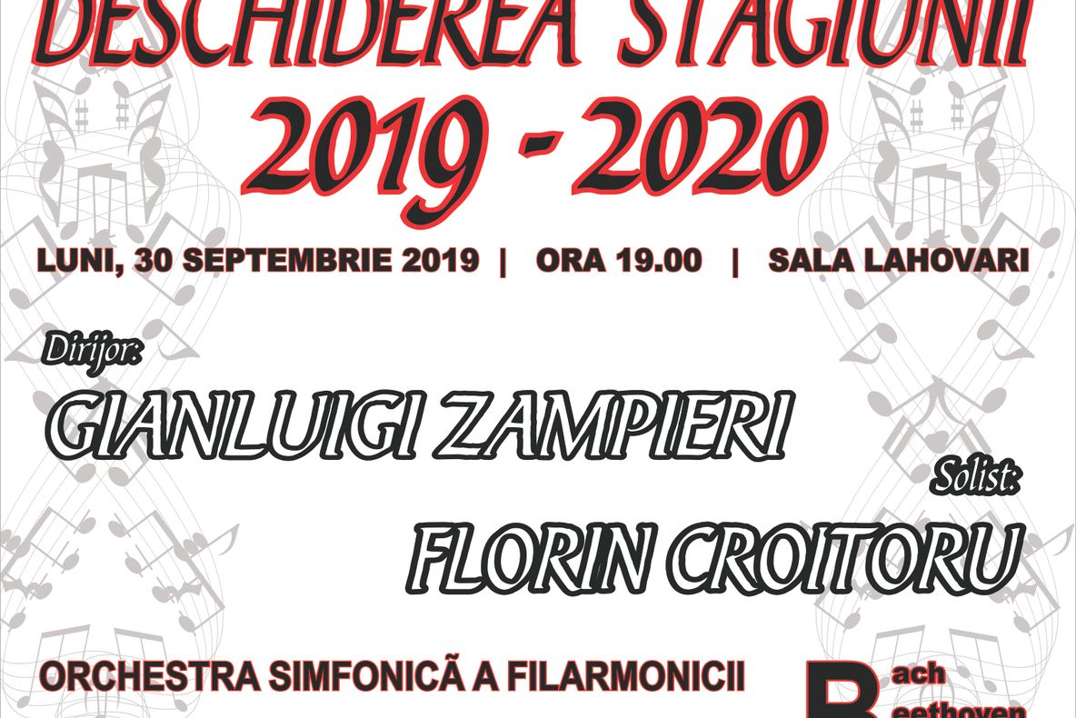 Se deschide stagiunea la Filarmonică !