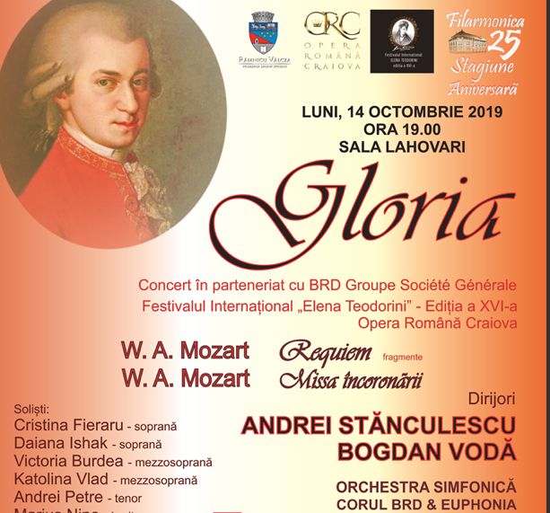 Concert înscris în Festivalul Internațional „Elena Teodorini”, la Râmnicu Vâlcea