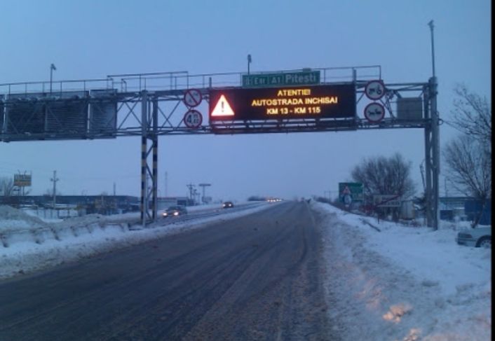 Trafic închis pe A2