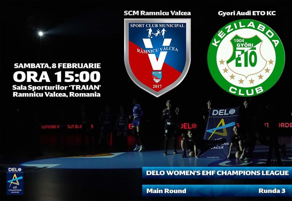 SCM Râmnicu Vâlcea a pierdut în fața echipei maghiare Gyor Audi ETO KC