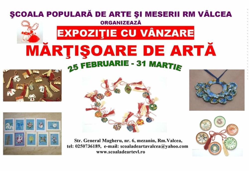 Școala de arte va deschide un târg de mărțișoare