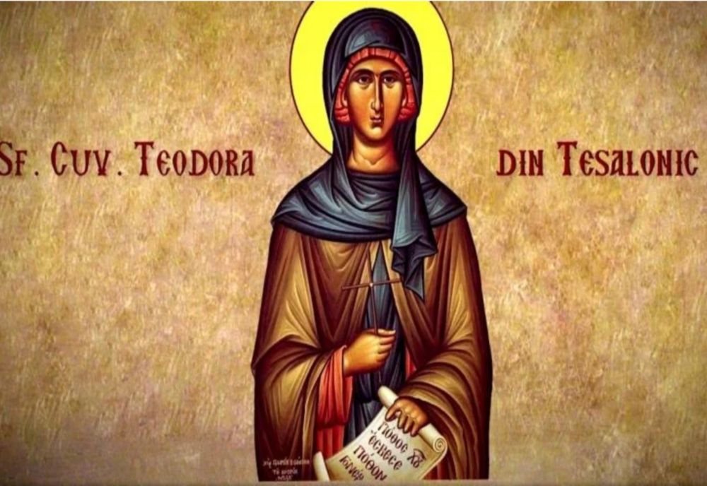 Sfanta Cuvioasa Teodora din Tesalonic este praznuita pe 5 aprilie