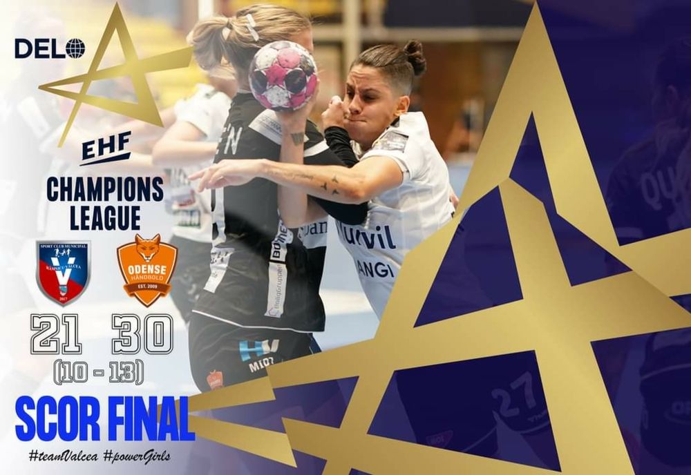 SCM Râmnicu Vâlcea a fost învinsă în această seară de Odense