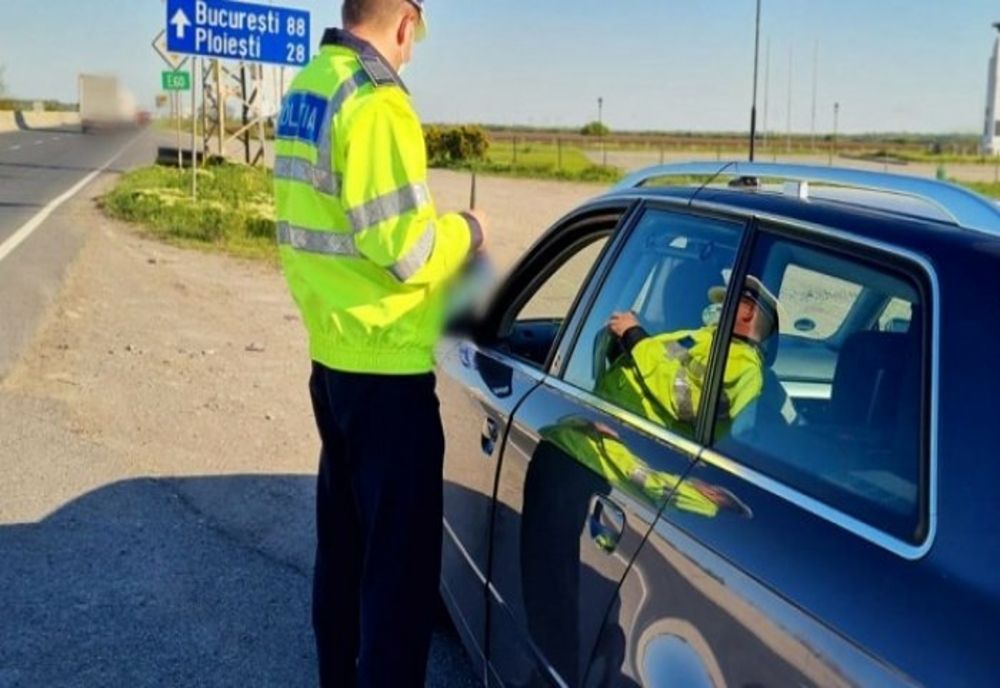 Acțiune a polițiștilor rutieri pe DN 1. Zeci de vitezomani, amendați