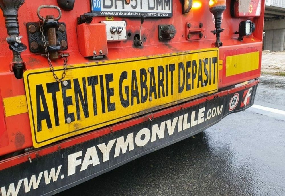 Transport agabaritic. Restricții de trafic pe mai multe artere rutiere