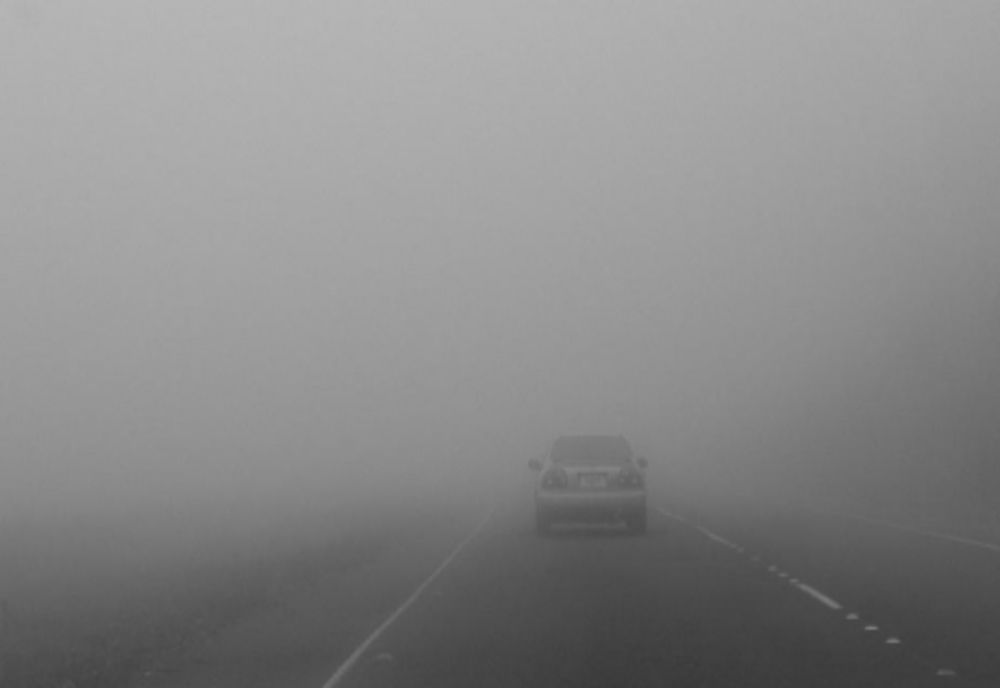 Ceață în această dimineață pe mai multe drumuri din țară