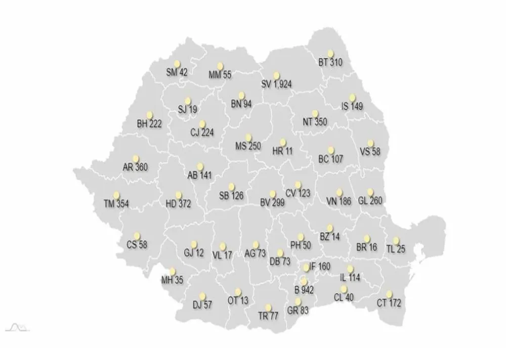 Până astăzi, în județul Vâlcea, au fost confirmate 17 cazuri de persoane infectate cu virusul COVID19 - Coronavirus