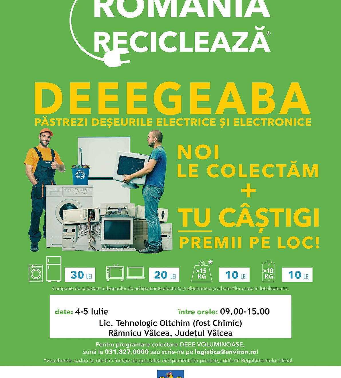 afis Romania Recicleaza - Ramnicu Valcea