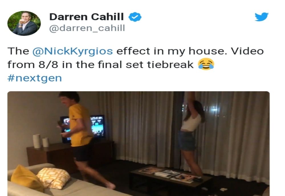 A fost nebunie acasă la Darren Cahill! Meciul de la Australian Open care i-a ridicat în picioare pe copiii săi