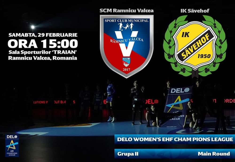 SCM Râmnicu Vâlcea va juca alături de IK Savehof