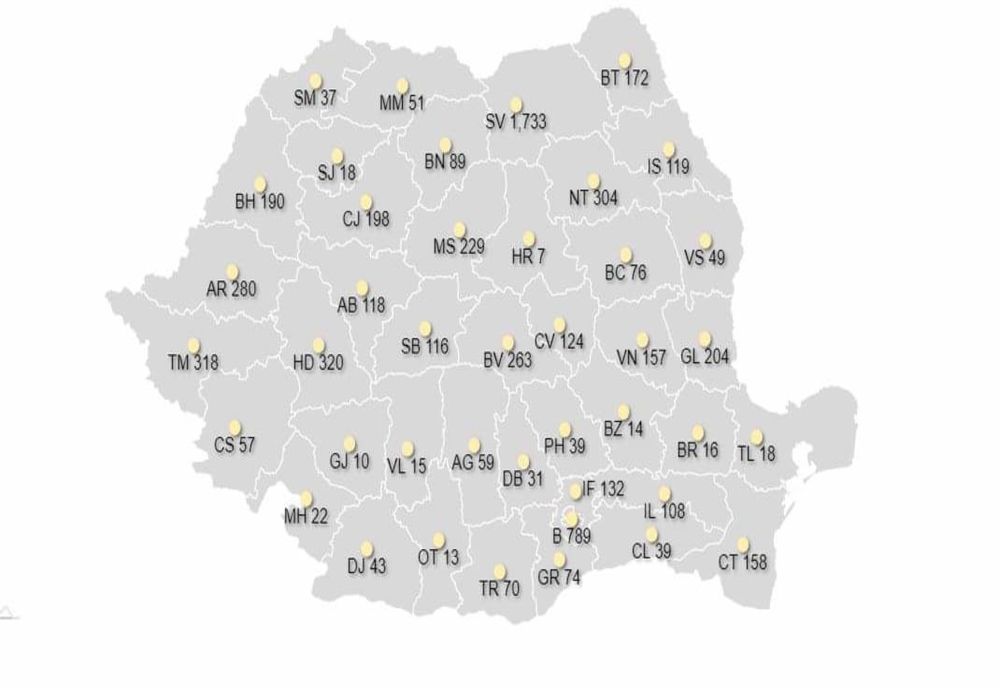 Noul bilanț al infecțiilor cu coronavirus din România