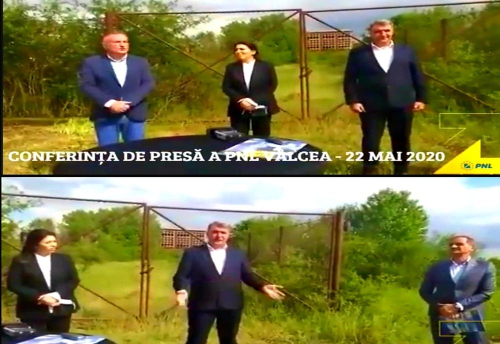 Conferință de presă inedită, organizată de PNL Vâlcea