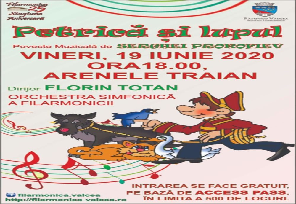 Spectacol pentru copii oferit de filarmonica din Râmnic, vineri