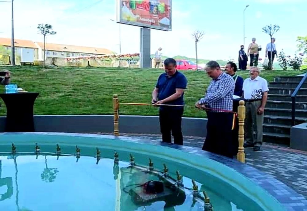 Fântână inaugurată de autorități, în Râmnic