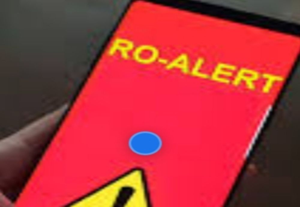 Mesaje RO ALERT în județul Vâlcea