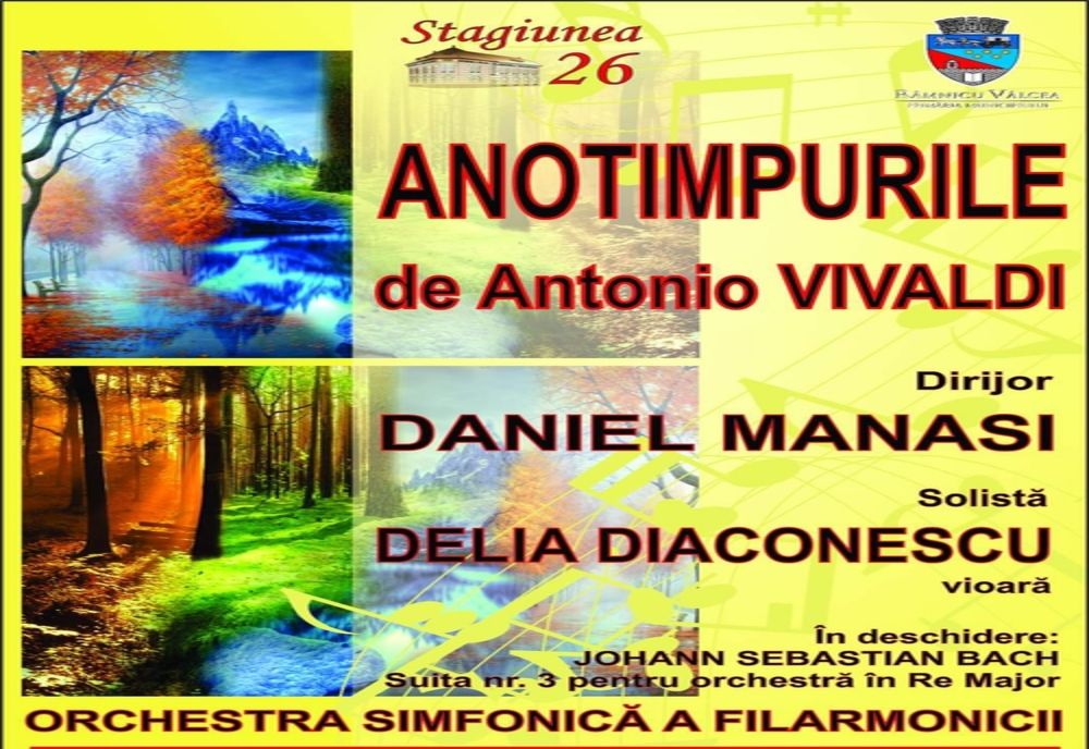 Anotimpurile vor răsuna la Filarmonica din Râmnicu Vâlcea
