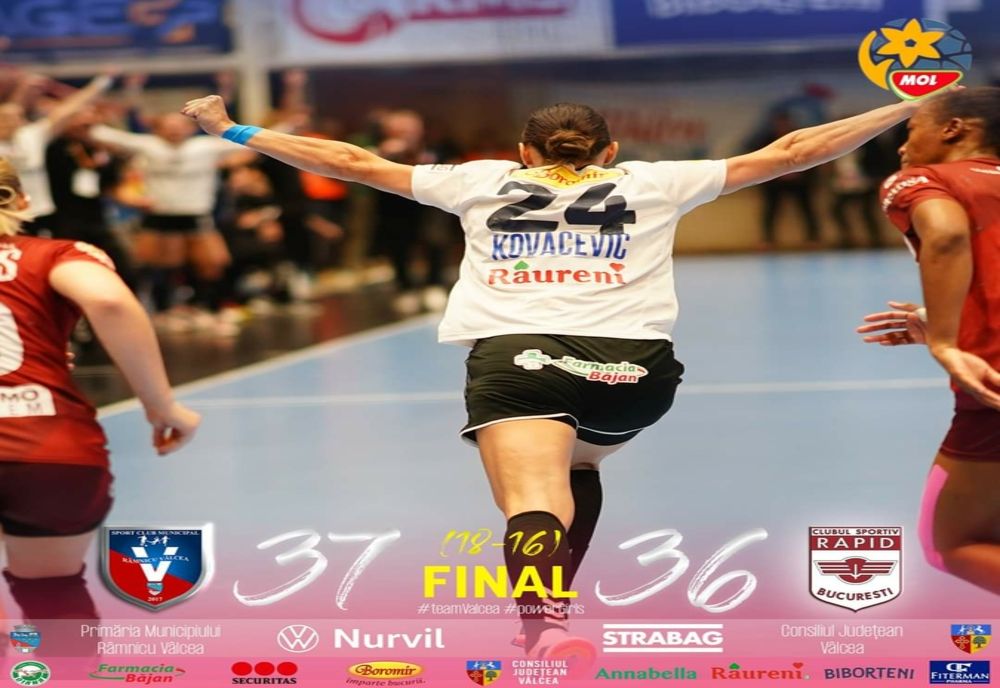 SCM Râmnicu Vâlcea a învins campioana CS Rapid Bucureşti miercuri seara 