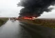 Pompierii militari vor rămâne și în această noapte în zona incendiului din Drăgășani