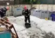Ploaie cu gheață în Horezu