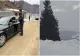 Mare atenție, șoferi. Drumul care duce către Vârful lui Roman, în zona montană a localităţii Horezu, închis din cauza viscolului
