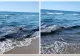 Alertă în Mamaia Nord! Apa mării s-a înnegrit, iar mirosul puternic i-a speriat pe turiști VIDEO